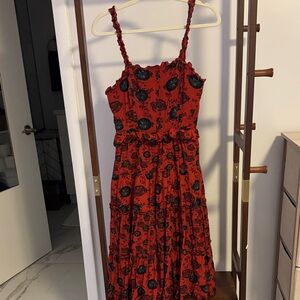 Ulla Johnston Red Floral Dress